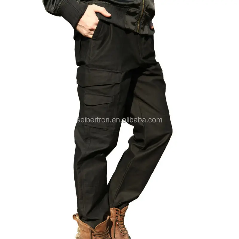 

Seibertron Men's Tactical M65 BDU Pants Military Army Infantry Utility Pants, Black/green