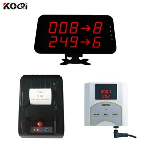 Queue manage system Led Display Queue Call System with Queue Ticket Dispenser Printer for Hospital Restaurant Bank