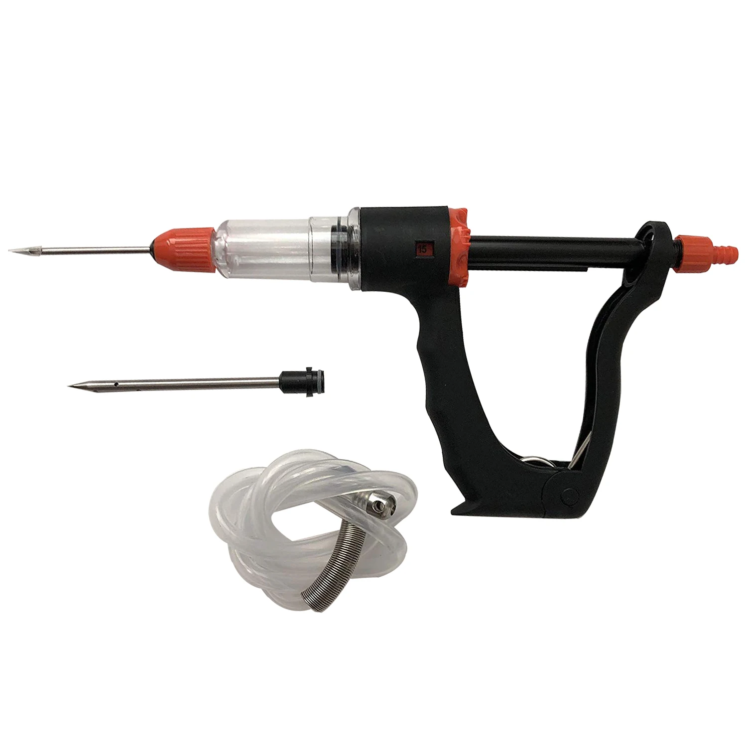 

Meat Injector Gun,Marinade Flavor Injector, Syringe with Siphon