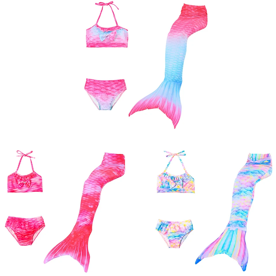 

Children In Bikinis Mermaid Swimsuits For Teen Girls Kids Swimming Bikini