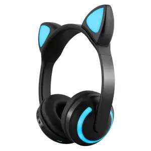 Wireless Cat Ear Headphones LED Lights