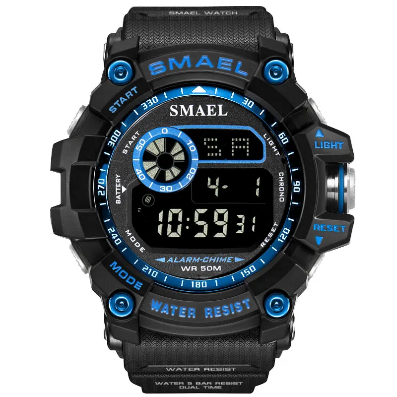 

2018 SMAEL 8010 Men's Digital Watches Colorful Plastic Sport Watches, Picture