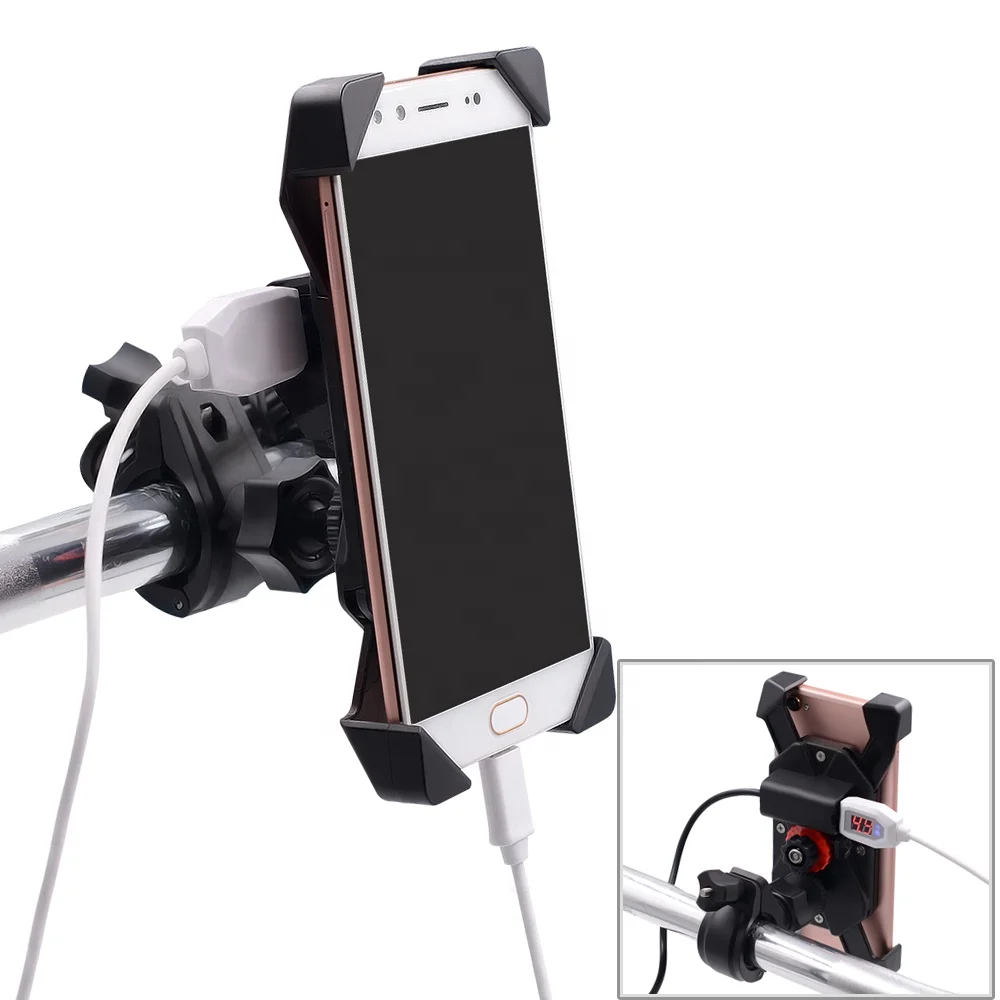 2018 hot sale 360  degree rotation 3.5-6 inches mobile phone holder for bike handlebar bicycle cell phone mounting bracket