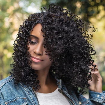 The Cheapest Long Afro Kinky Curly Wigs Heat Resistant Synthetic