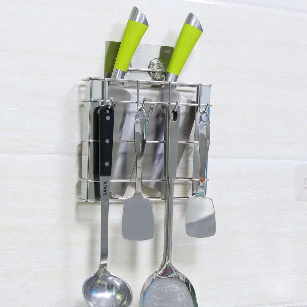 

Wholesale Wall Mount Eco-friendly Magnetic Kichen Knife Holder With 3M Sticker