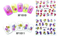 1 Sheet XFXF 3D gilded nail stickers affixed nail polish does not fade nail supplies wholesale