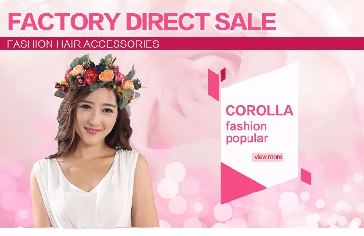 Magic Design Ladies Fancy Thai Silk Flower Wedding Hair