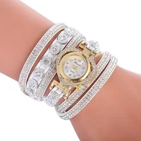 

Fashion Brand Ladies Bracelet Watch Luxury Women Wrap Rhinestone Love Numbers Quartz Wristwatch WW005