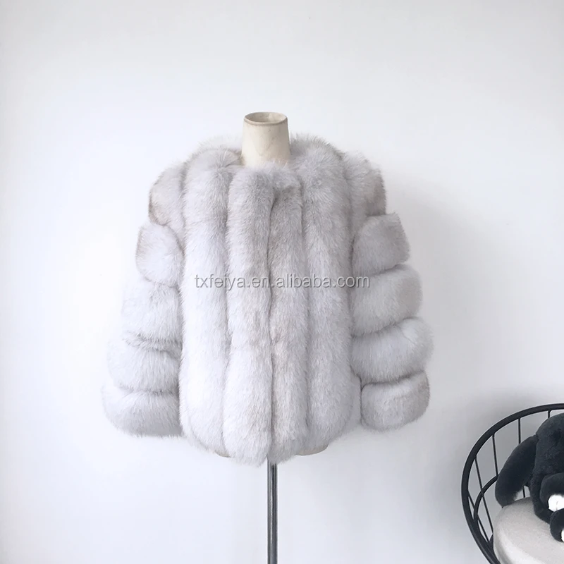 short fox fur jacket