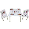 Wholesale comfortable style wooden kids table chairs set used for baby eating and studying