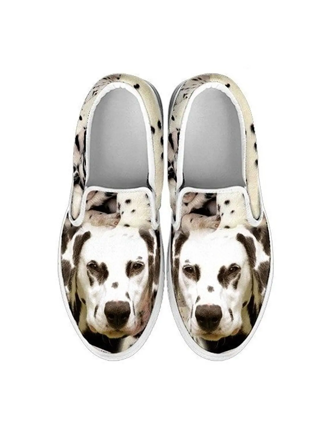 petkanvas Womens Slip Ons-Vizsla Dog Print Slip Ons Shoes for Women