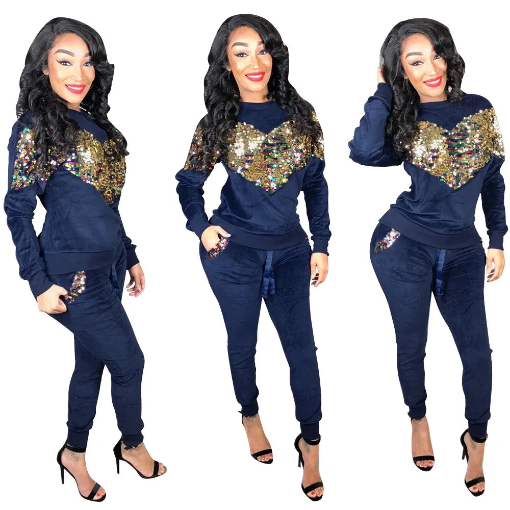 plus size velvet sweatsuit