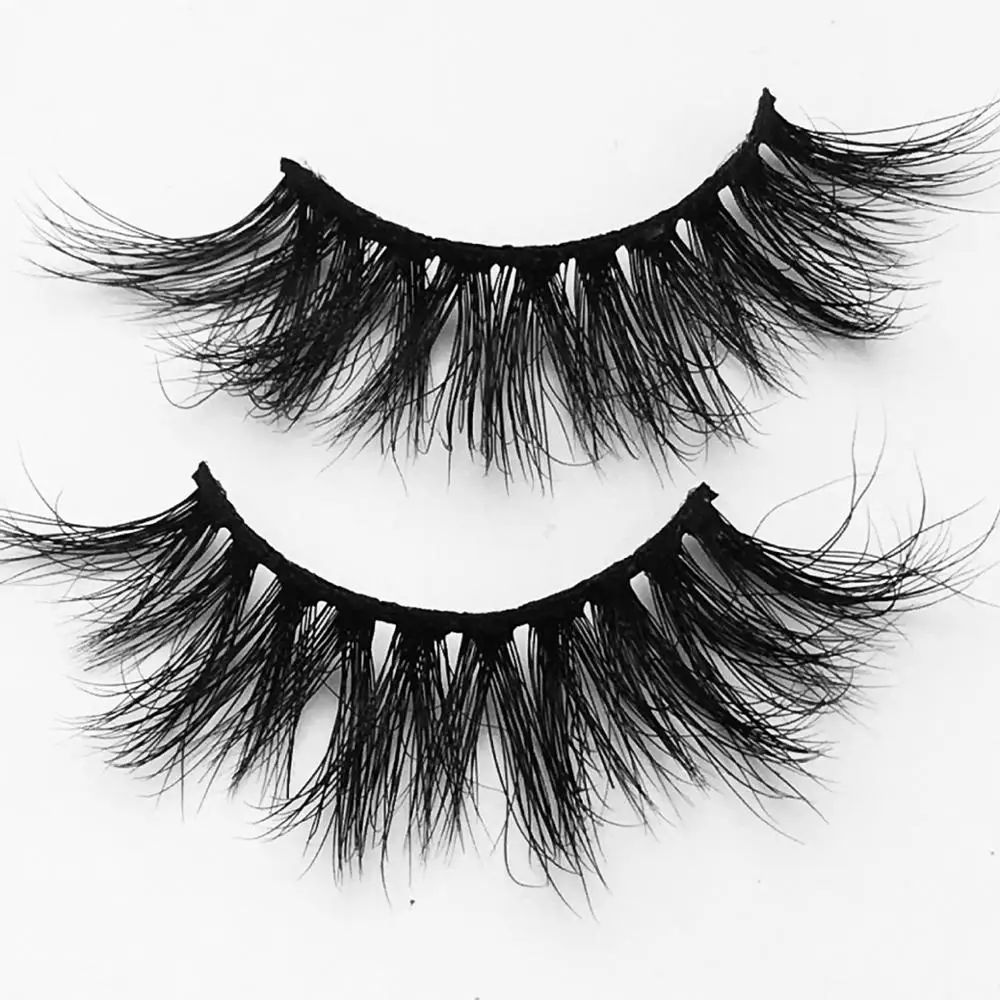 

Private Label 25mm Lashes Long length 3d Mink Eyelashes, Black