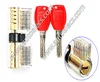 Double Row Transparent Locksmith Cutaway Inside View of Practice Padlock Pick Lock Training Skill Tool