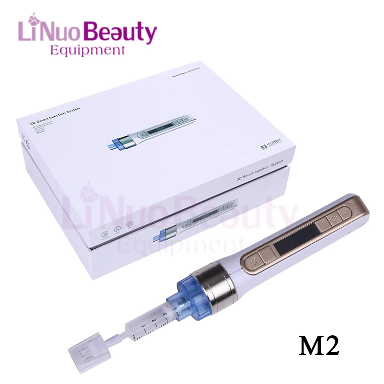 

linuo korea crystal vacuum multi ez dr injection prp meso gun u225 for facial wrinkle removal meso needles mesotherapy pen, Gold, silver
