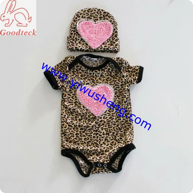 leopard baby romper