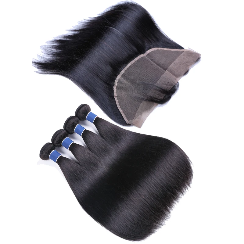 

Top Grade Virgin Brazilian 613 Hair Closure piece, 360 Lace Frontal,Virgin Hair Bundles With Free Parting Lace Closure, Natural color human hair weave, lace closure