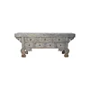 Oriental reproduction rustic distressed bleached console table