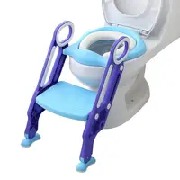 

Safety toilet trainer for baby with ladder plastic kids toilet seat