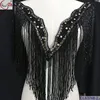 Beautiful crystal glass bling bling fringe dress cloth accessory material CL63748