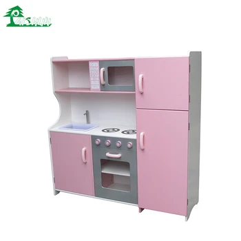 pink toy kitchen set