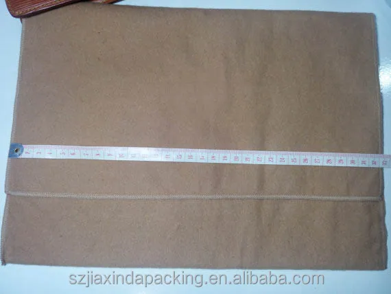 
White Cotton Flannel Dust Bag For Handbag 