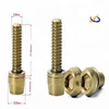 High quality gr 5 titanium hex socket head cap screw with washer