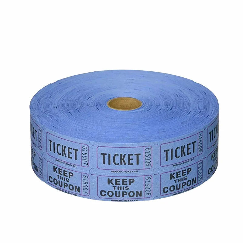 
Deposit High Quantity Carnival Tickets Double custom ticket roll arcade ticket roll printing 