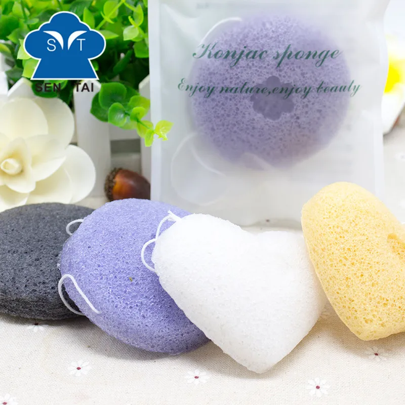 

100% natural sponge body konjac sponge konjac face sponge