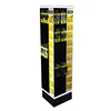 Mobile Shop LED Spinning Display Stand For USB Charger Cable,Type C,Custom Cell Phone Accessories Display Rack With 40 Pegs&Lock