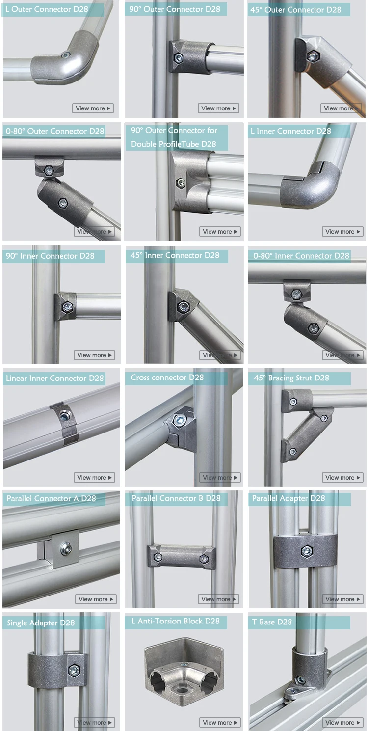 Tubular Framing System, View aluminium modular frame system, MAT