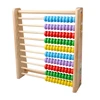 Lower Price Wooden Kids Math Toys Wooden Abacus Teaching Learning Educational Preschool Training