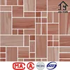 Wood like face ceramic wall mosaic tiles