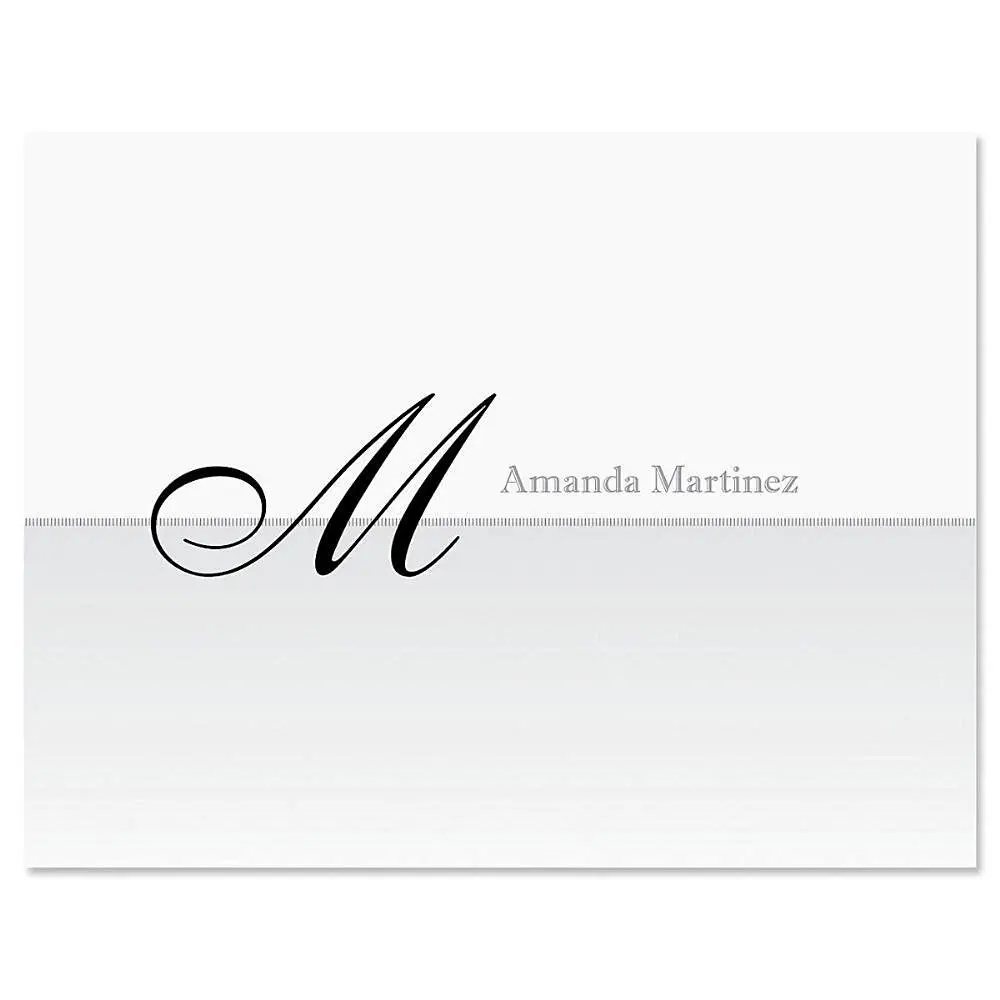 Buy Juliet Initial Personalized Note Card Set - - 24 cards