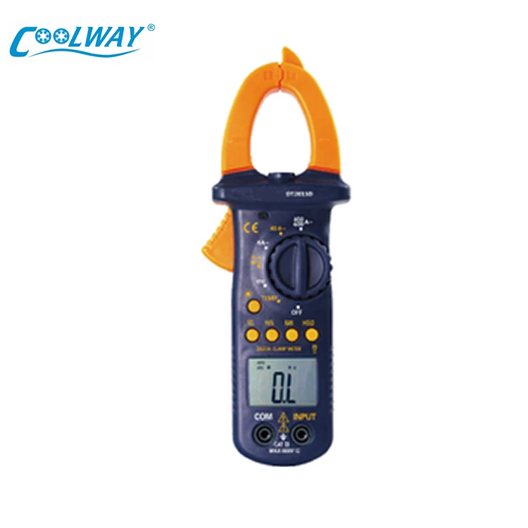 DT2015D Portable Digital Clamp Meter Multimeter Digital Clamp Meter True RMS AC/DC Voltage Multimeter Tester