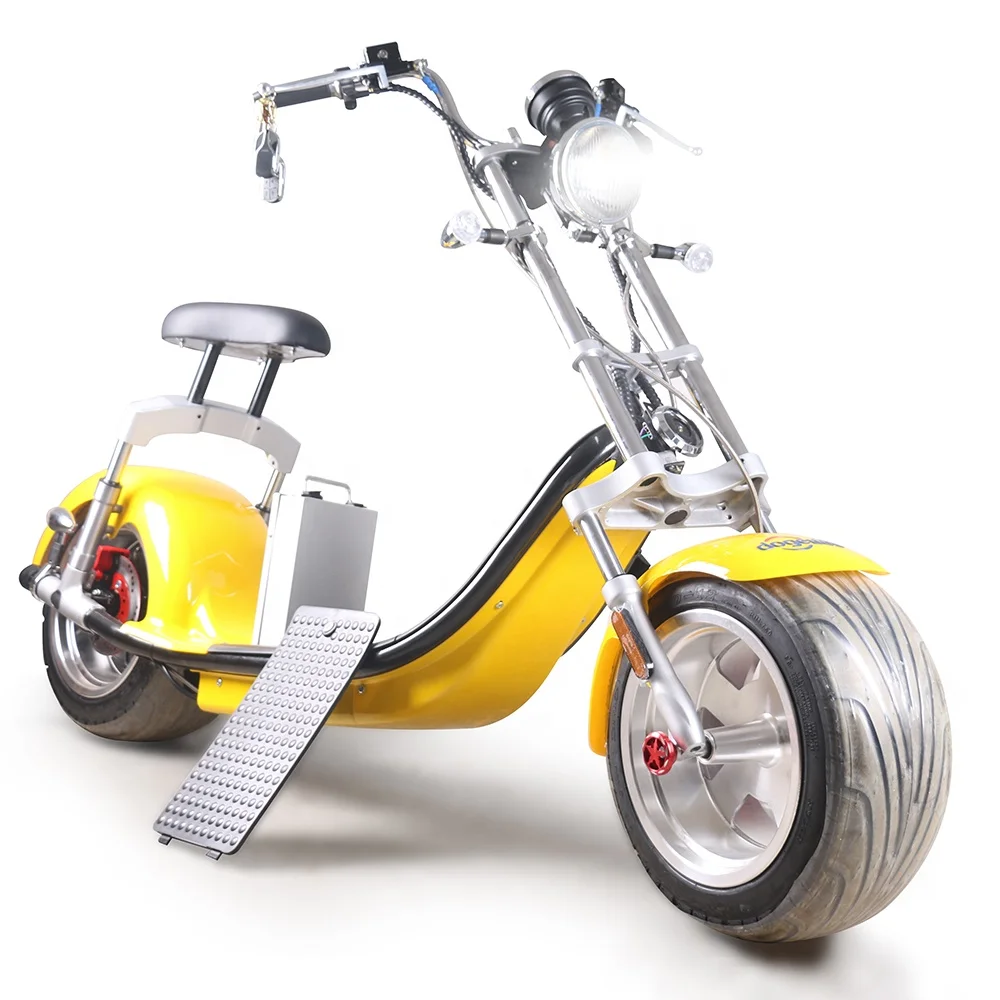 

electric scooter australia/1000w 1500w double suspension two removable battery citycoco fat tire e scooter, Black