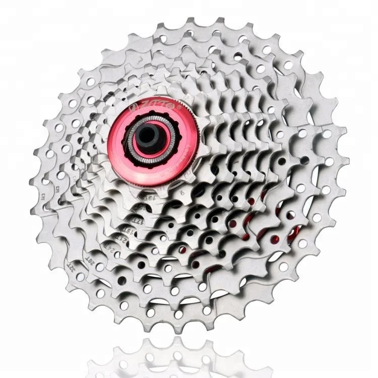 

ZTTO Mountain Bike 9 Speed 11-32T Freewheel Cassette, Sliver