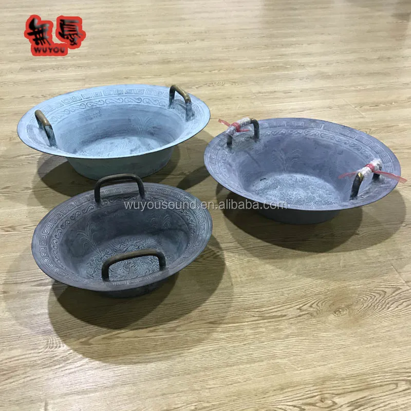 
28cm 38cm 44cm chinese traditional bronze spouting bowl and waterspring bowl 