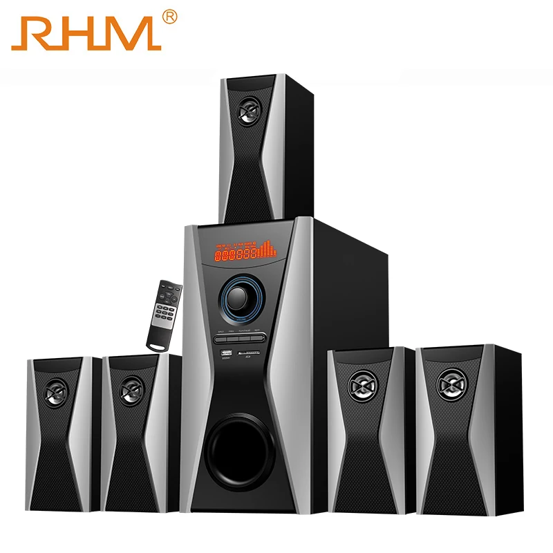 Rhm High Power Super Bass Speaker Home Theatre Speaker System With Bt