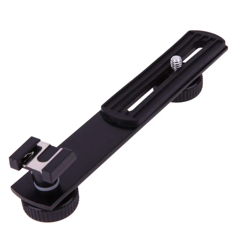 Hakutatz Quick Flip Rotating Flash Bracket Grip Flash Mount Swivel Bracket Camera Flash Arm Holder Stand for Digital SLR Cameras Point and Shoot Cameras Nikon Canon DSLR Speedlight Flashes