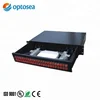 Optosea Black Fiber optic rack mount 48FC patch panel with sliding track