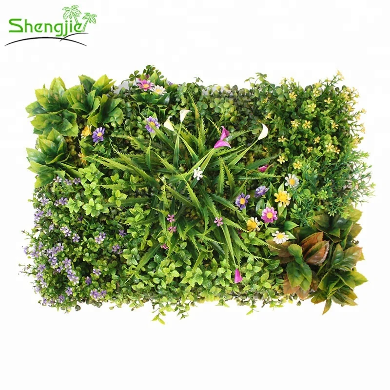 

Long lasting artificial plastic leaf fence faux boxwood hedge panel, N/a