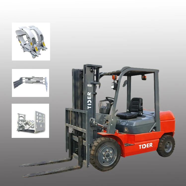 3 Ton Forklift Push Pull Pusher Forklift With Different Attachment
