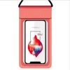 Clear PVC swimming mobile phone bag waterproof case for phone. High quality TPU neck waterproof phone bag