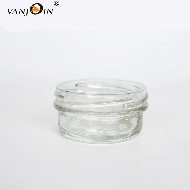 

65 ml China Supplier Empty Caviar Glass Jars With Metal Lids, Clear