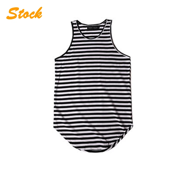 

wholesale cotton stripe design tank top for mens, As the picture