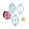 Hot Sales Cheap New Products Kitchen Gadget Mini Wheat Straw 3 In 1 Boiled Egg Decorate Preserved Divider Slicer Ham Cutter