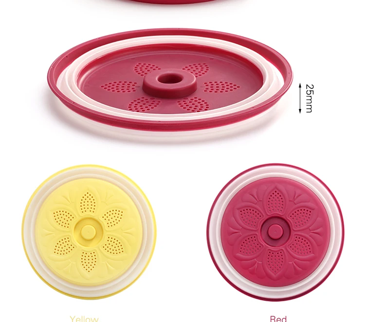 Source Heat Resistant 2 Functions BPA Free Round Collapsible Plastic Microwave  Food Dome Dish Plate Cover on m.