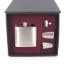 Customized 5oz Thickened 304 Stainless Steel hip flask gift set/Whisky Alcohol bottle/wine pot with funnel and cups