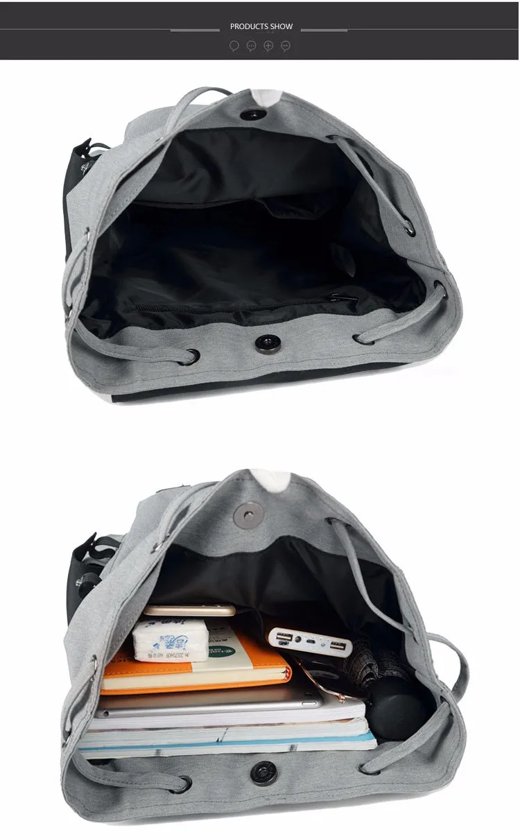 Black Waterproof Lightweight German Notebook Bags School Children